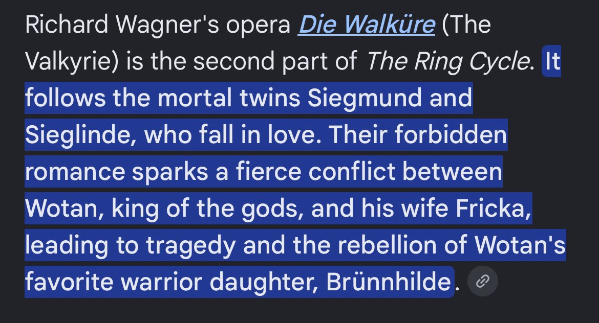 witchestars's tweet photo. guys one of the parts of the valkyrie cycle opera is literally about forbidden love https://t.co/n9pvub0g5z