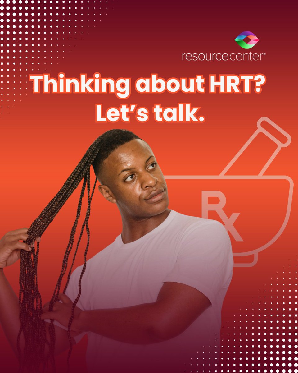 ResourceCtr's tweet photo. Thinking about HRT? 💜 You don’t have to navigate it alone. Resource Center provides HRT services in an affirming, accepting clinical setting. 🏳️‍⚧️

Learn more: https://t.co/vluxtNdxlf https://t.co/DN6hj06WCz