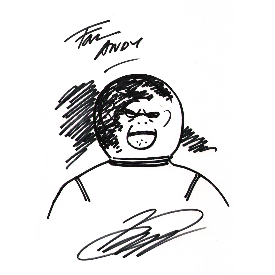cosmicmonkey's tweet photo. Welcome to Cosmic Monkey Mondays, where we showcase an artist’s vision of our Cosmic Monkey mascot! Come back every Monday for who's next. This week we have David Lloyd with a very special #comics treat! https://t.co/a7aRh48J0D