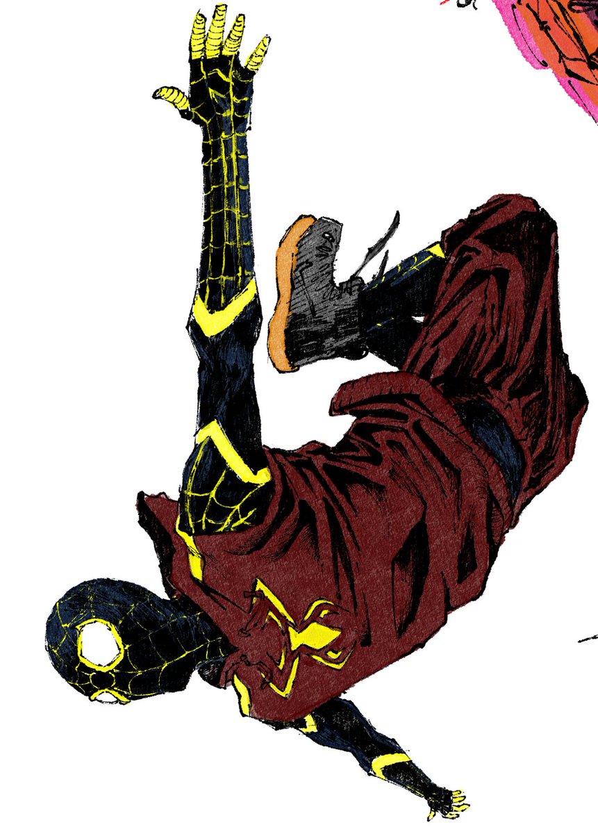 LockheartSaly's tweet photo. A little Spidey jump https://t.co/hdnokemsLw