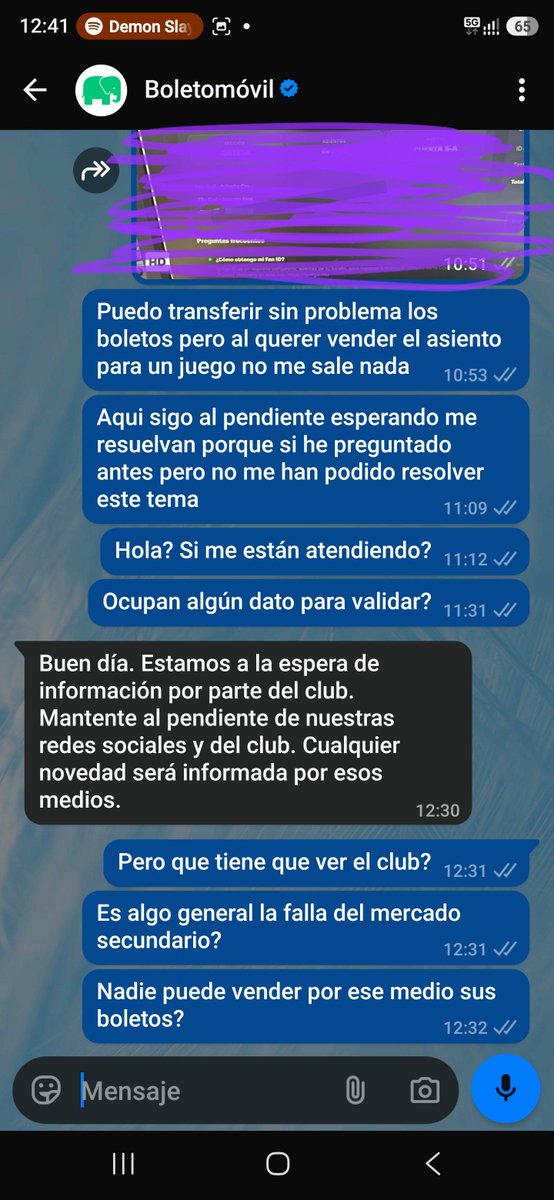 NSP0RTS13's tweet photo. @boletomovil @LigaBBVAMX Pesimo servicio a cliente, es una pena que @TigresOficial valora tan poco a sus aficionados,  tengo ya tiempo con problemas con las fallas , no puedo rentar mis abonos por que no aparecen y asi me traen , es increíble @boletomovil , y luego el.ultimo mensaje, que perro coraje https://t.co/VpRfjqlltq