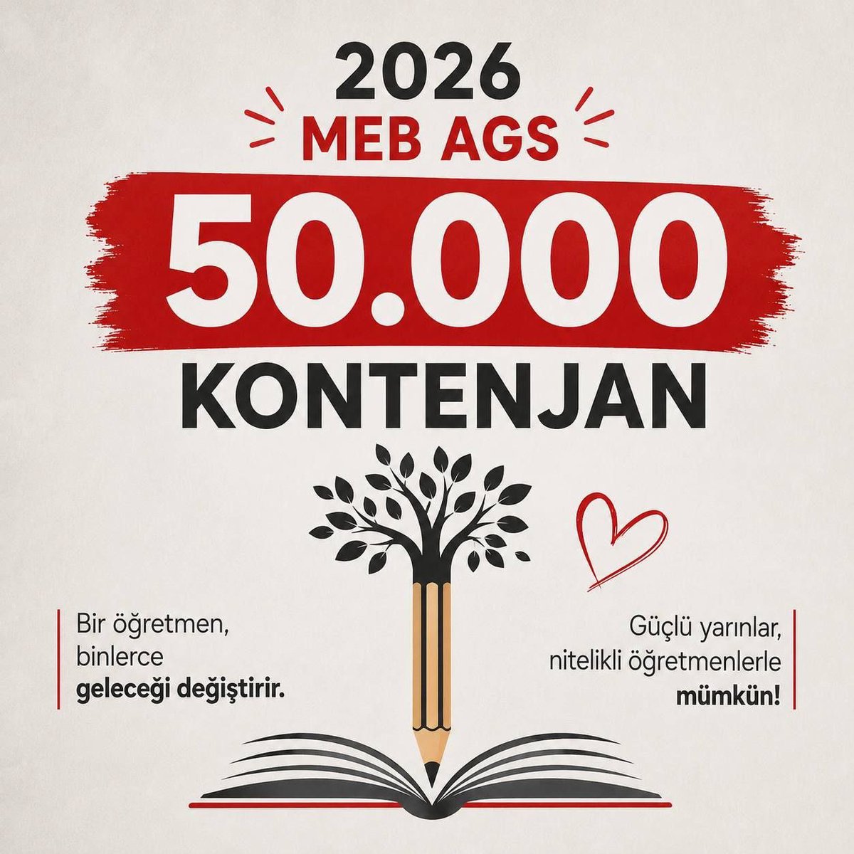 Baharomeroglu2's tweet photo. @edipuzen Büyük Türkiye idealimizi gerçekleştirmek, sınıflarımızda ter dökmekle mümkün olur. 2026 AGS'de 50.000 kontenjan ataması istiyoruz.
@Yusuf__Tekin @memetsimsek @oktay_saral @cftcblnt @PrfDrFilizKilic @TalipGeylan06 @edipuzen #AGSÖğretmenleri50bin https://t.co/ZkhN9z91Ec
