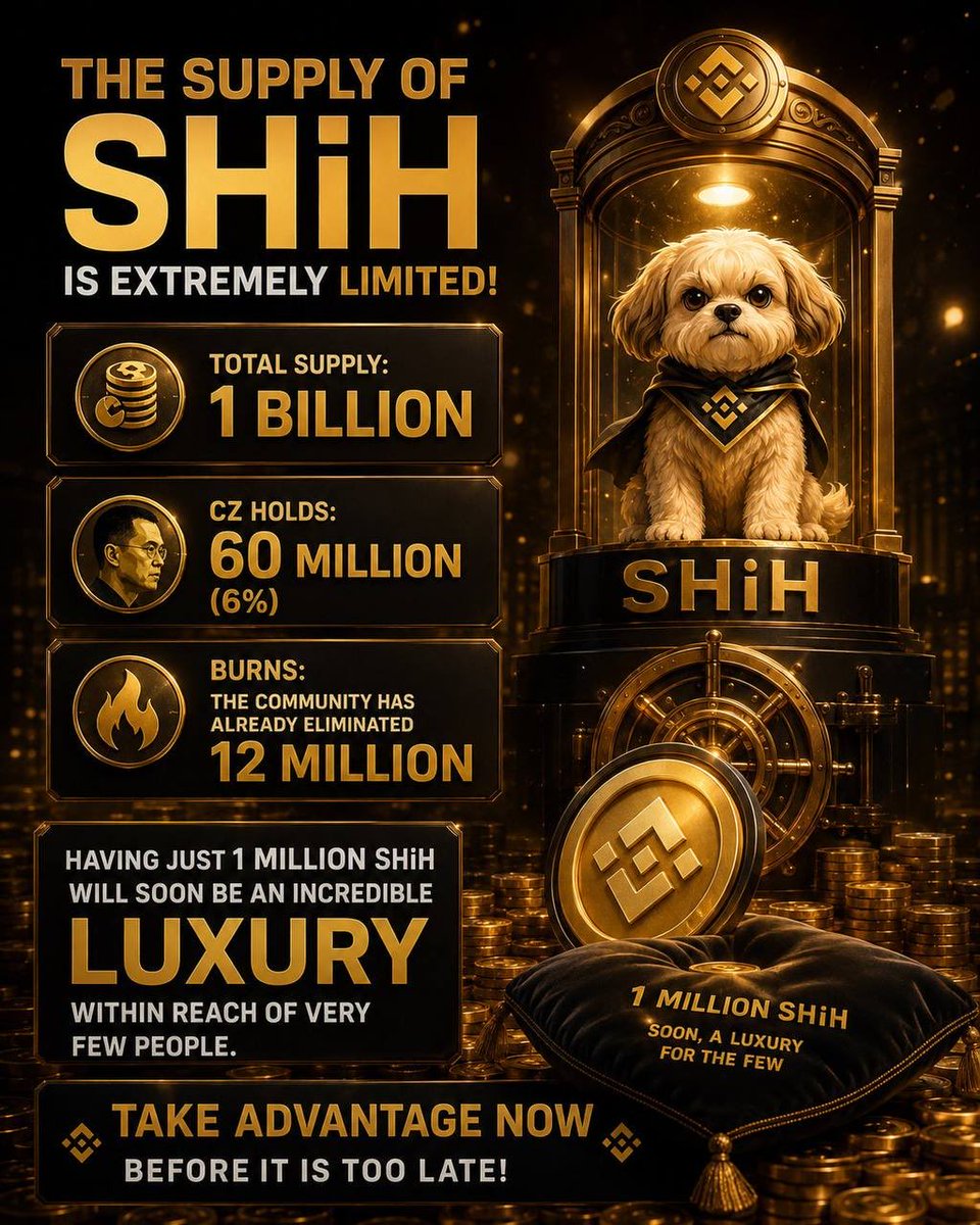 GoodSteward44's tweet photo. Crypto truth: spreading your capital across 20+ projects feels “safe,” but it actually dilutes your chance of a life‑changing win.

In real life, the people who get promoted aren’t the ones doing 10 jobs half‑well—they’re the ones who focus, master their role, and execute.

Same in crypto.

When you bet on ONE project you truly believe in, study it, and back it with conviction, your odds of a big win go up—because your attention, capital, and energy are aligned.
That’s why I’m focused on $SHIH.

One team. One vision. One shot at something massive.

Do your job in real life with focus → succeed.  

Do your portfolio with focus → multiply.

Stay sharp. Stay concentrated. 

#SHIH #Crypto #Investing #memecoins