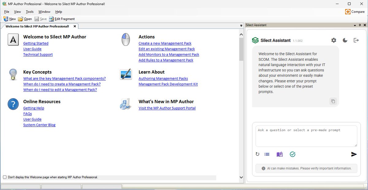 silect's tweet photo. THE authoring tool for #SCOM management packs just got even better. Introducing support for the Silect Assistant in MP Author Professional. 
https://t.co/XXFfBUBxHU https://t.co/52wXf5Rq2F