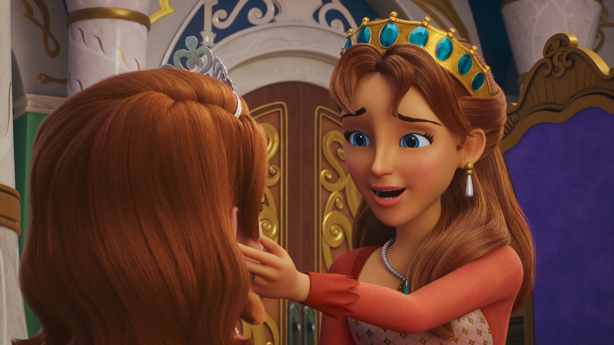 DTVANews's tweet photo. A brand new spell makes Queen Miranda to feel the joy of being a kid again.

"Kidding Around" premieres this Wednesday at 9:30AM EST on @DisneyJr and streaming SAME DAY on @DisneyPlus.

#SofiaTheFirstRoyalMagic #SofiaTheFirst https://t.co/8QtTKvRckx