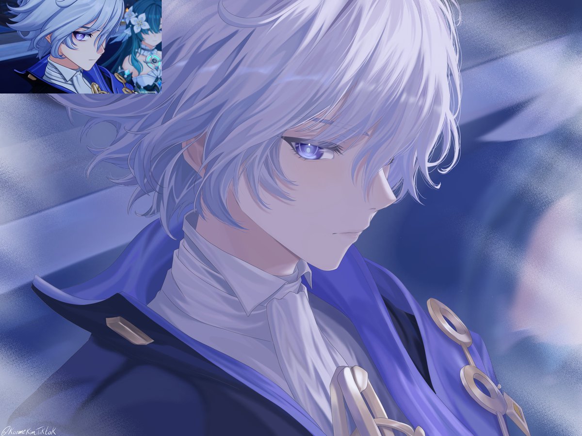 koameart's tweet photo. I can't get enough of him! I need MORE! 
#mitiya #GenshinImpact #fanart https://t.co/3Kgt2gPyLx