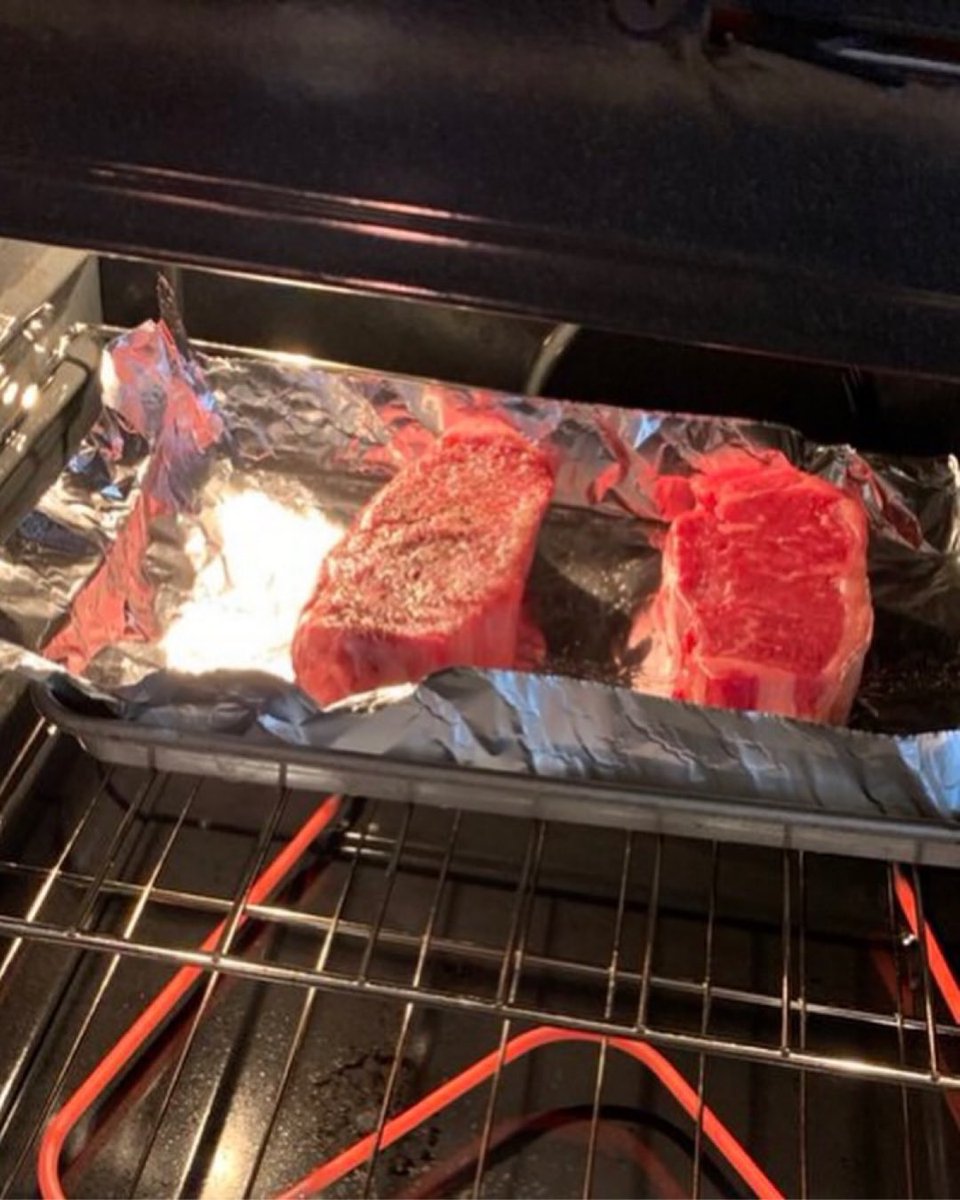 Complex's tweet photo. A man celebrated his dog beating cancer by cooking him a steak.

[ 📸: @mattgalatzan ] https://t.co/sm3zIF2TJp