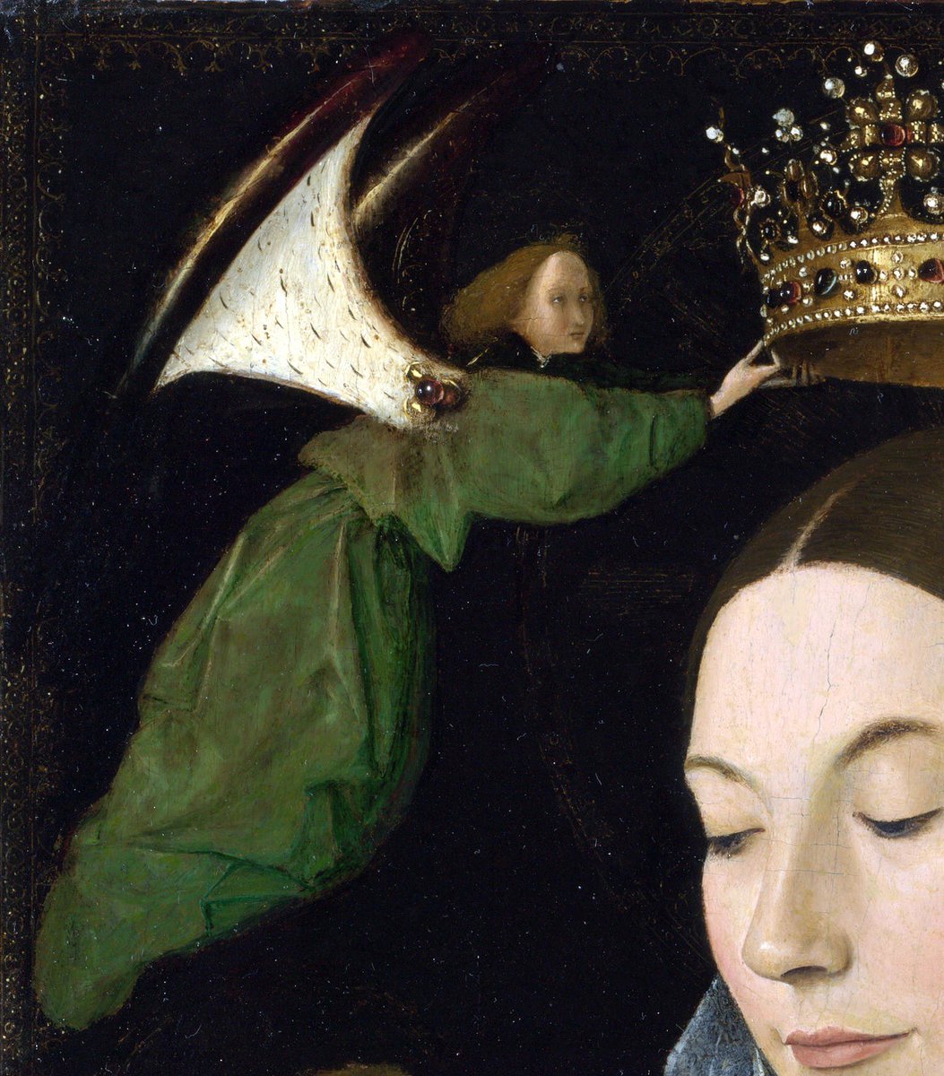 RamellaUgo's tweet photo. Antonello da Messina 1430 1479 Madonna Salting National Gallery Londra opera più tre dettagli vedere singolarmente https://t.co/wLylauCfvB