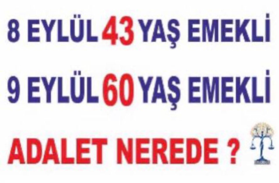 ferdi23_12's tweet photo. @kizilirmak120 Mesele ADALET meselesidir.
1️⃣ güne 1️⃣7️⃣ yıl fark da adaletsizliktir.
#YasaSırasıKademede https://t.co/qfzz2PGUGE