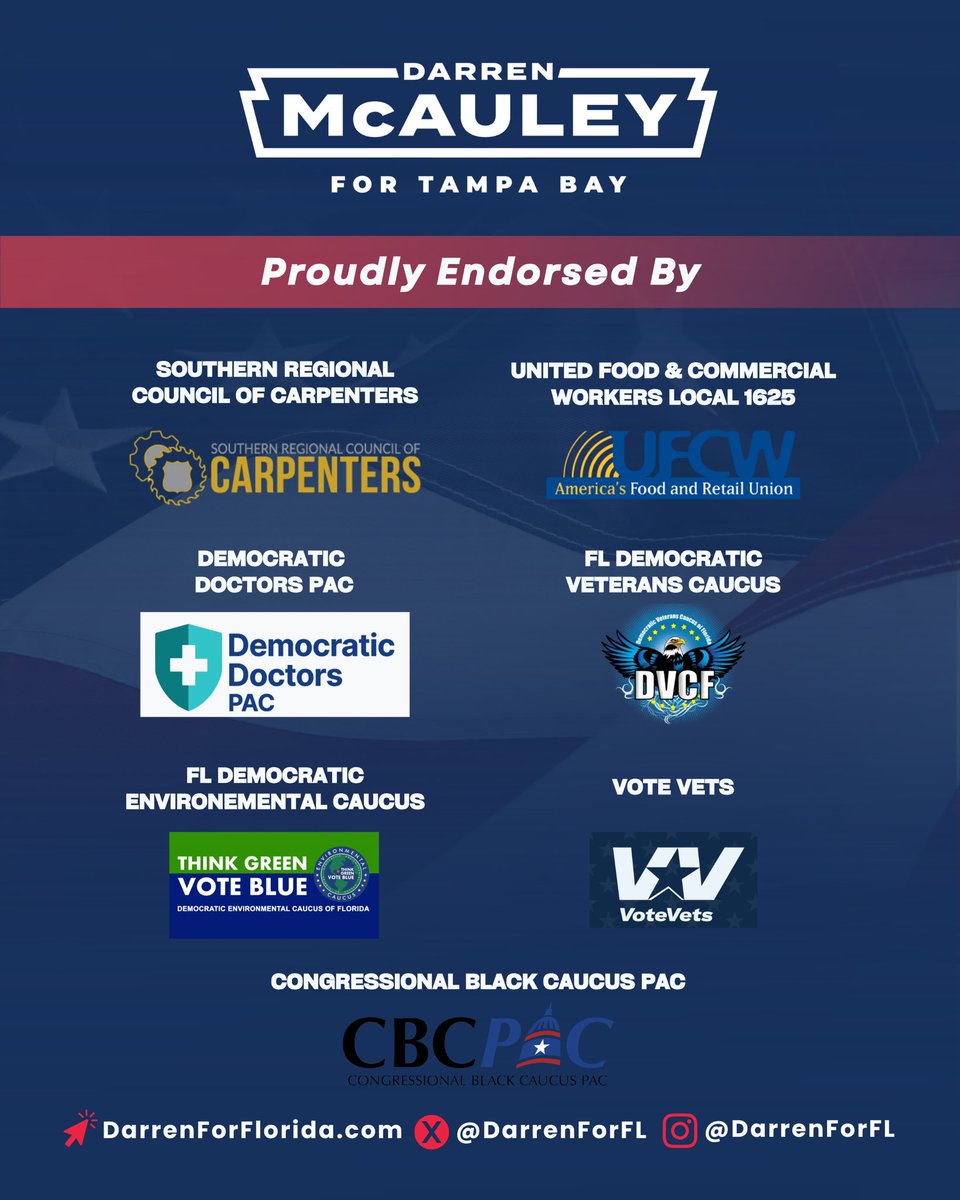 darrenforfl's tweet photo. We’re building a winning coalition to take on my 20-year incumbent opponent and bring new leadership to FL-12.

From veterans and labor unions to Democratic leaders here at home and across the country, our coalition is growing because people know we can win. 

Together, we’re going to flip this seat, take back the House, and put an end to the corruption and chaos in Washington.

Join the fight at https://t.co/ImNEniS7uN