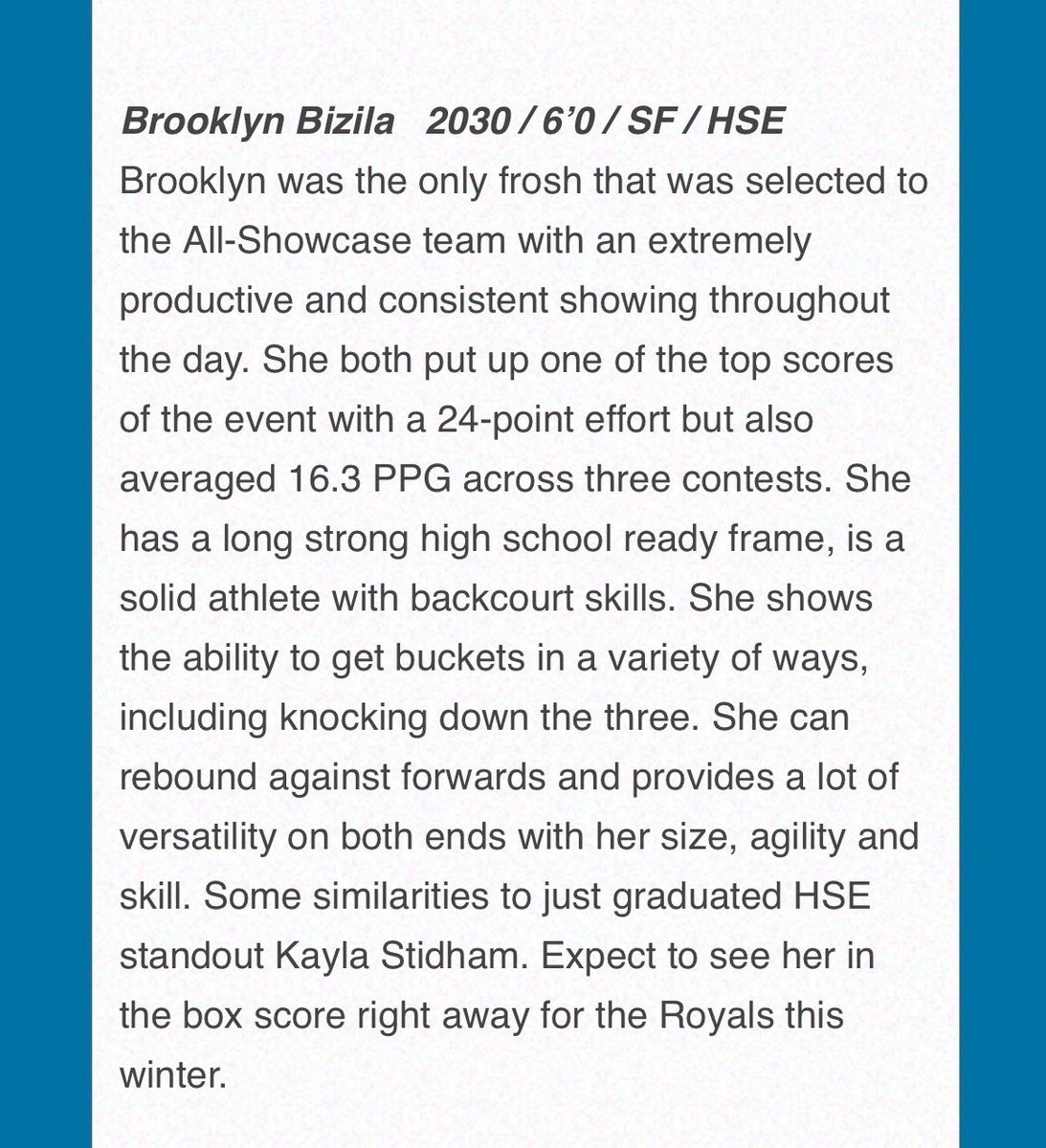 brooklyn_bizila's tweet photo. Thank you @coachbeckett!

@JLBphotos1 @HSEGirlsBball 
@IndyOneEYBL @IndyOneSpreen https://t.co/bKA7nfwoi3