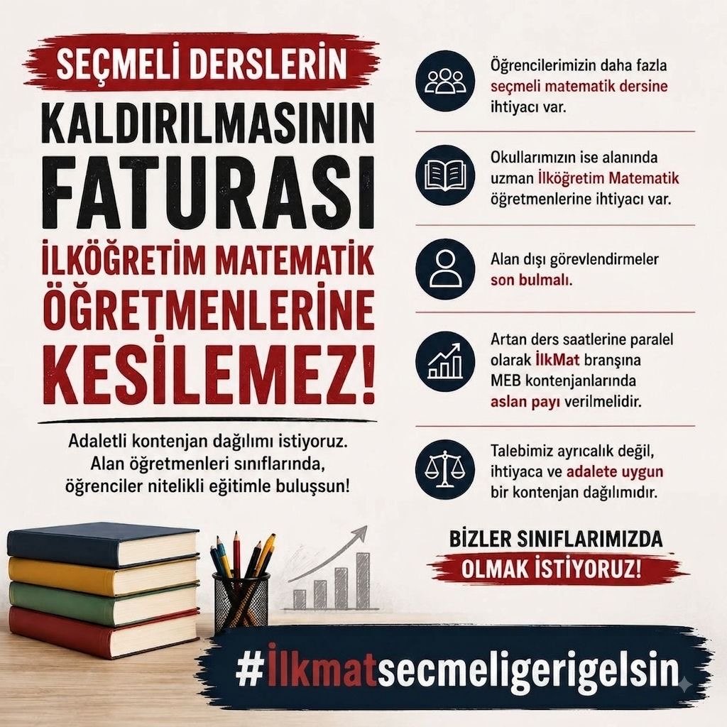 srvndznn's tweet photo. @cuneytiltus “Matematik, doğanın dilidir.”

Doğayı anlamaktan yapay zekâ geliştirmeye kadar matematik hayatımızın her alanında. Geleceğe hazırlanan çocuklarımız için matematik eğitimi güçlendirilmelidir.  Seçmeliler geri gelsin #ilkmatsecmeligerigelsin https://t.co/eHvsk7866s