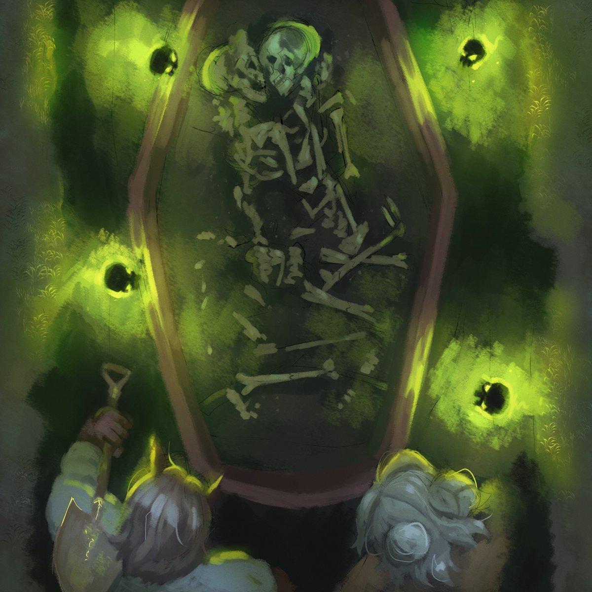 spandexmoogle's tweet photo. fanart for a fic by @dollydeparted (#goldengraves) . really enjoyed it https://t.co/4CF6lV05hL