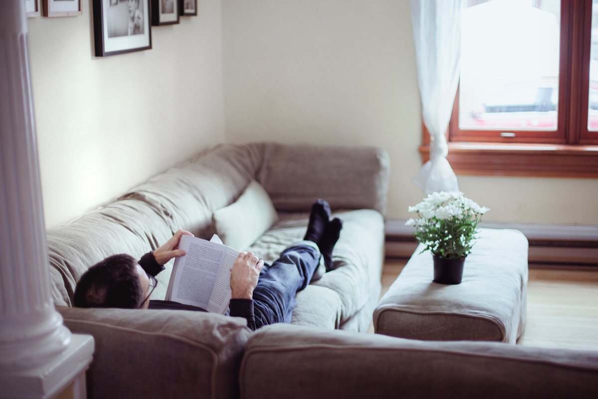 Apkamsoff's tweet photo. Cozy weekend vibe: curling up on the couch with a warm cup of tea, a good book, and soft sunlight streaming through the window. Nothing beats small, peaceful moments at home. https://t.co/Al0tO1Px1u
