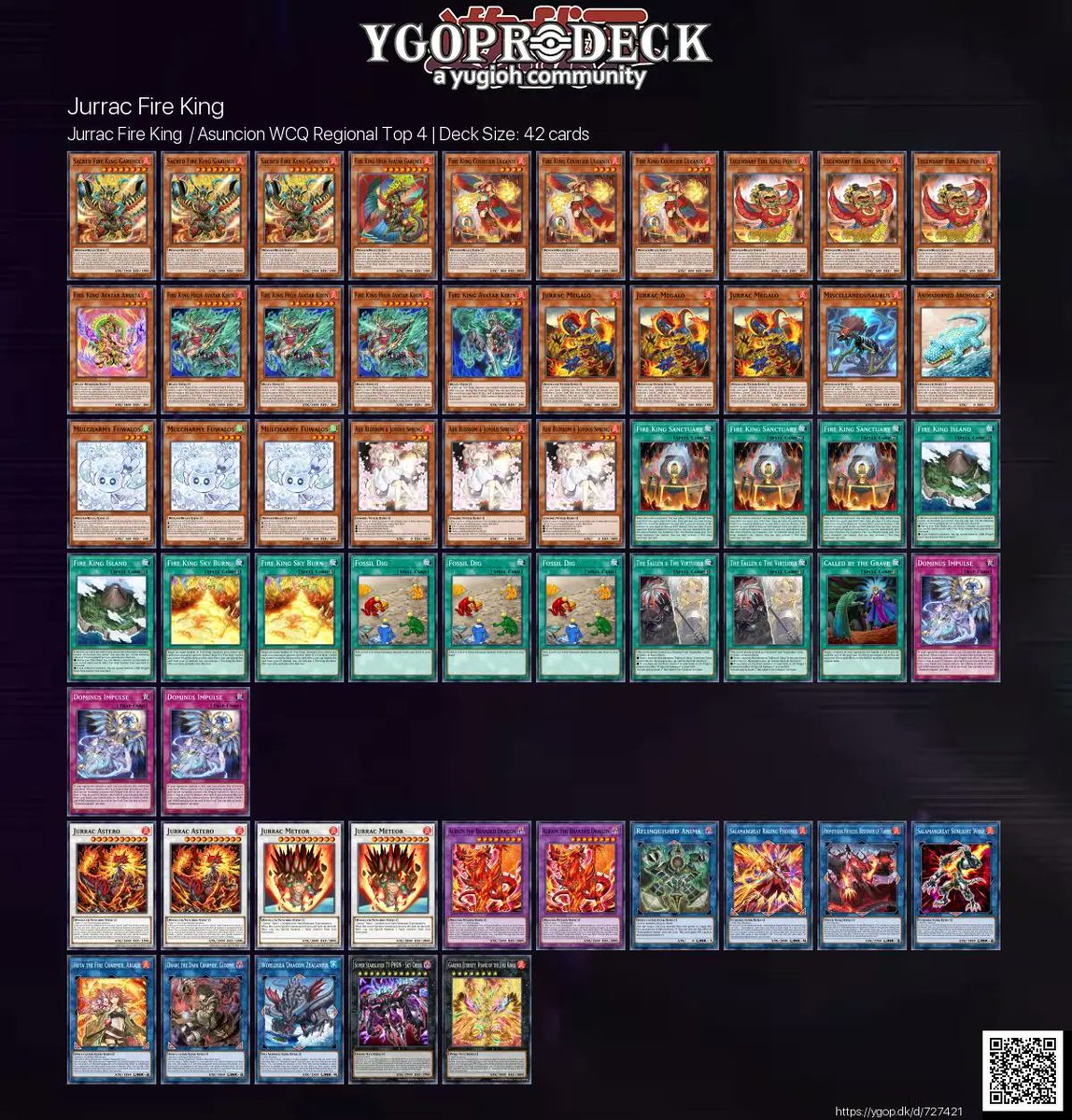 YGOPRODeck's tweet photo. Jurrac Fire King  / Asuncion WCQ Regional Top 4 🏆

✅ https://t.co/LdDcYoQyUH

#yugioh #yugiohtcg https://t.co/FaSZFP7ge4