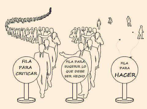 virginiog's tweet photo. Hay muchos expertos en: -Criticar 
-Quejarse 
-Decir lo que habría que haber hecho cuando ya todo paso  

Hay pocos en: 
- Crear una crítica constructiva
- Hacer y huir del ruido https://t.co/g74IvRTS5M
