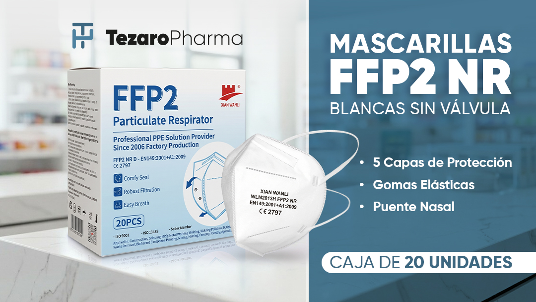 tezaropharma's tweet photo. Cuando necesitáis una FFP2 que rote bien y transmita confianza, incorporamos mascarillas FFP2 NR blancas sin válvula con 5 capas, EN 149:2001+A1:2009, en caja de 20 unidades.

😷 Conoced más:
https://t.co/wKsYNcKte8

#Farmacia #DistribuciónFarmacéutica https://t.co/eniyV5veyc