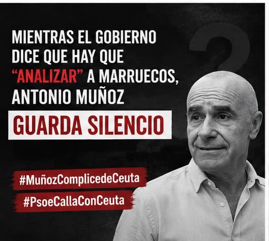 XZasca24's tweet photo. 🚨 Ceuta merece que los dirigentes del PSOE de Sevilla hablen claro. ¿Qué piensa Antonio Muñoz de las palabras de Mónica García?
#MuñozComplicedeCeuta #PsoeCallaConCeuta https://t.co/Lhi4ngnWPD