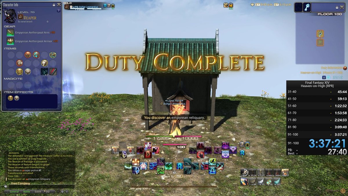 AshjaLeonardus's tweet photo. Reaper HoH Speedrun for "DD of the Month", not a bad run at all!

I'd say Reaper is capable of getting a low 3:20 with a very lucky run https://t.co/wyiyiuDrP0