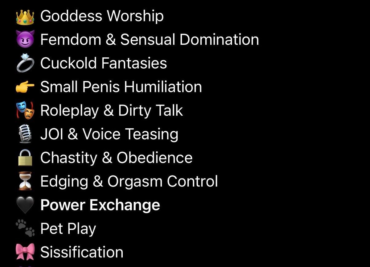 Evaroseofficial's tweet photo. When you have an online session with me whether it’s through my booking page https://t.co/3pCvHXi4YC 
or  search for me on AW: 
The Sensual Domme 
These are all the things I enjoy ❤️ https://t.co/8jUG7ecTsQ