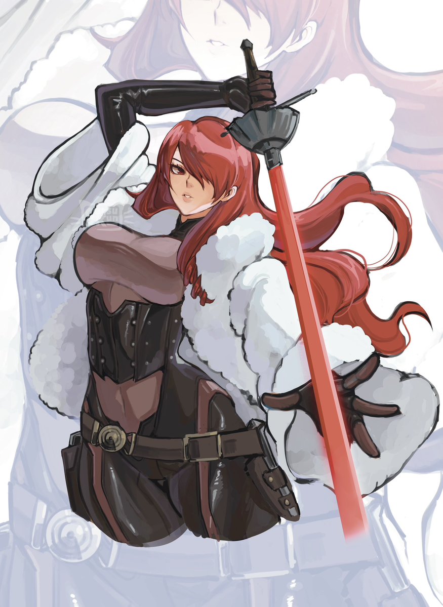 Catsukun_'s tweet photo. My favourite Mitsuru outfit, I hope I did her justice! https://t.co/D7Ysd0eay5