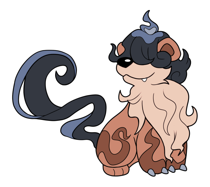 Crowlithe's tweet photo. Btw this is my original Growlithe design, based on their Hisuian form. They're Ghost-Fire dual type :3 https://t.co/RBgXKRzEiL