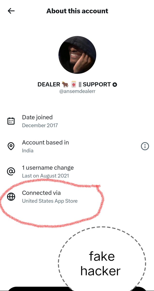 SalmA_New01's tweet photo. Mera purana X @Sksalma2006 Account Hack Ho Gaya Hai. Scammer Ne Username @ansemdealerr Naam Se Fake Id Banaya Hai. Jo Bhi Mere Mutual, Friends Hai Sab @ansemdealerr Ko Block Ya Unfollow Kariyega 
Block + Report Karo 
Main Ab  @Salma_New01 Is Naye Account Se Active Hu
#ScamAlert https://t.co/GQvMATC1V4