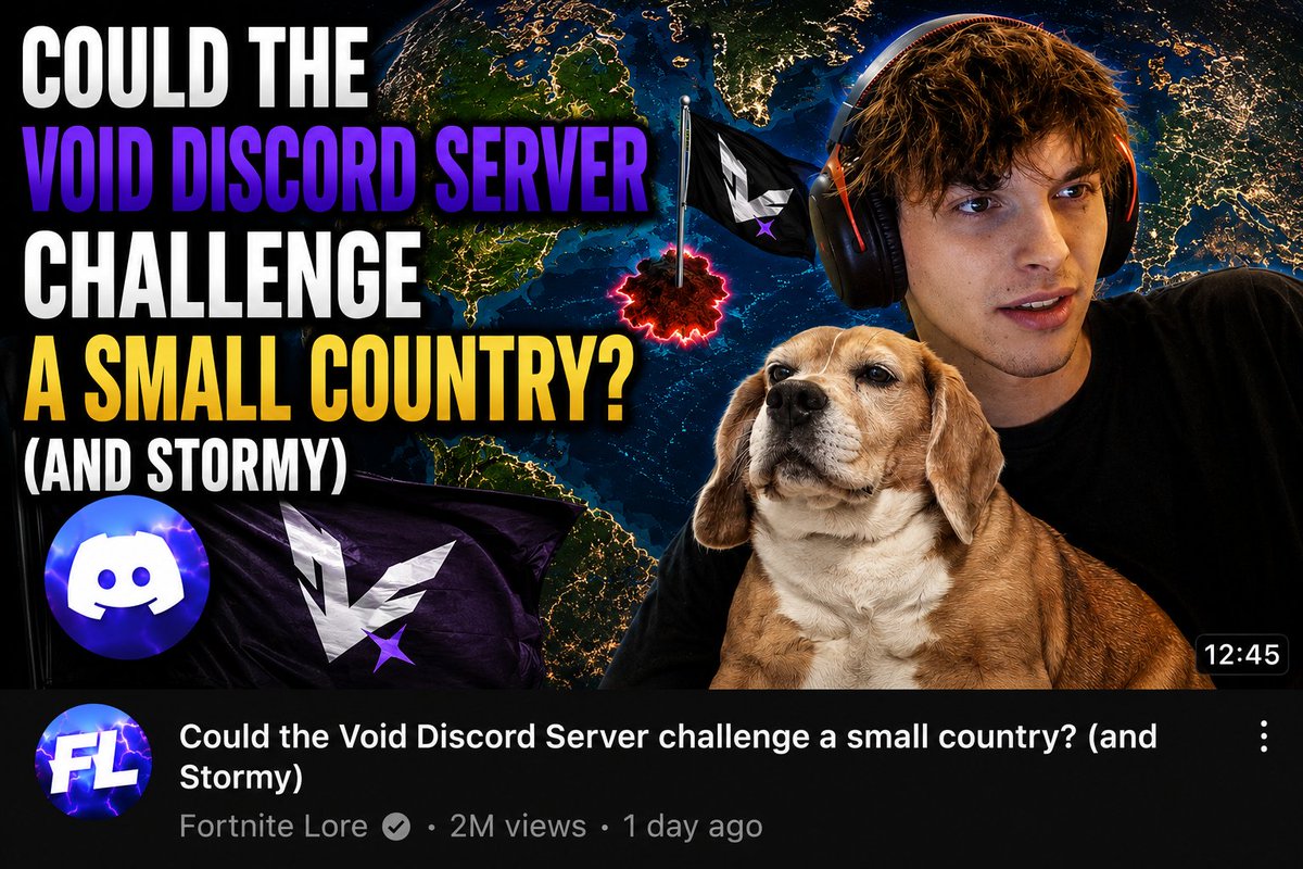 VoidEsports2x's tweet photo. Could the Void Discord Server Challenge A Small Country? 

(and Stormy) https://t.co/x0ozhBFrXN