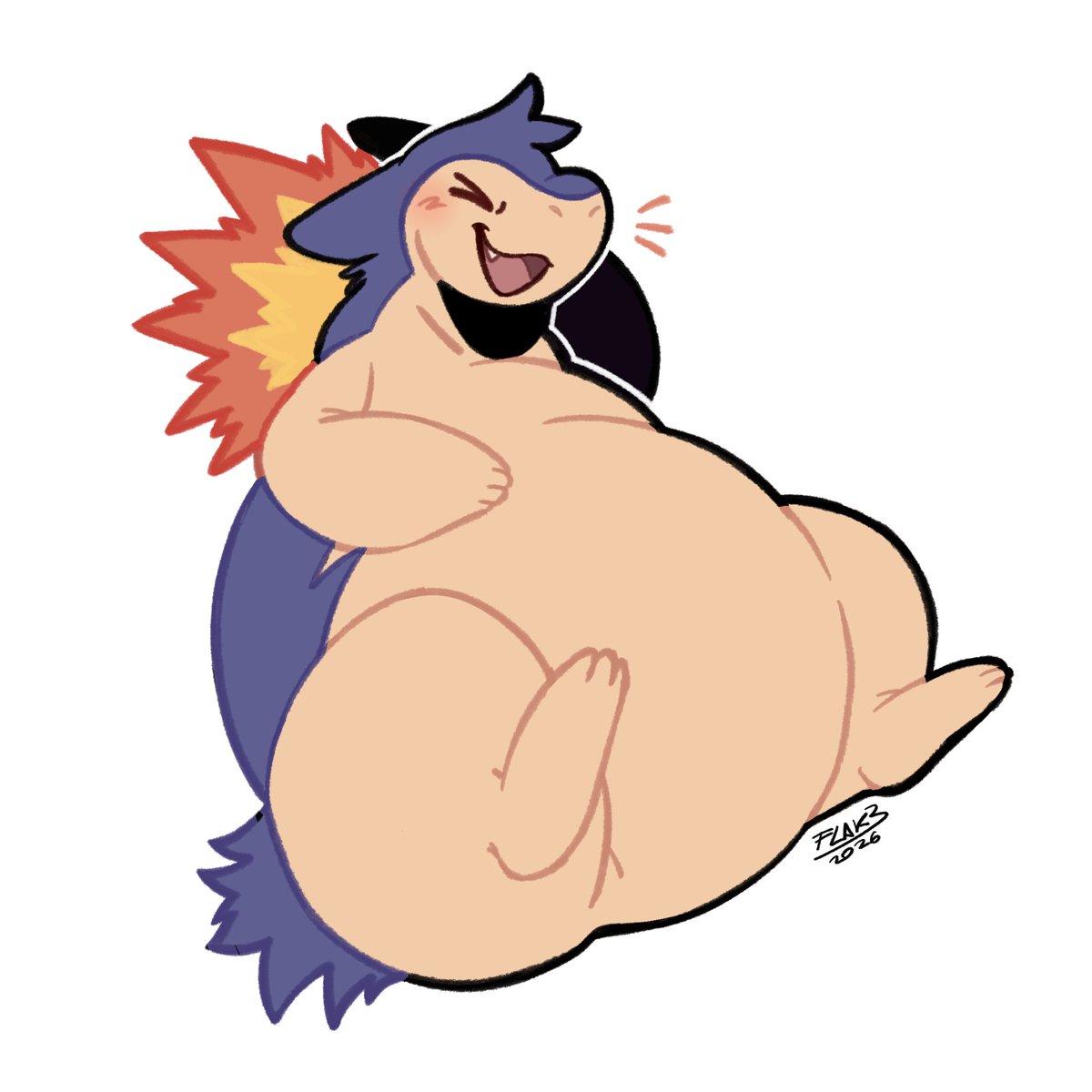 chocoflakey's tweet photo. Typhlosion doodle https://t.co/iJd6vSIvg2
