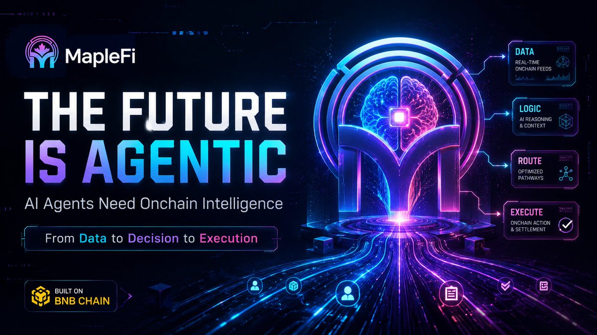 ARQEXA's tweet photo. 🤖⚡THE NEXT DeFi USER MAY NOT ALWAYS BE HUMAN.

It may be an AI agent.

And AI agents don’t need another pretty swap screen.

They need structured intelligence.

🧠 Understand market conditions
💧 Discover liquidity
⚡ Evaluate execution routes
🔍 Interpret confidence signals
🛡️ Consider risk
📊 Process real-time DeFi context
⛓️ Execute onchain

That is where the AIONEX vision becomes bigger than aggregation.

🤖 AI Agent
↓
🧠 AIONEX Intelligence Layer
↓
📊 Liquidity + Route + Risk Context
↓
⚡ Decision
↓
⛓️ BNB Chain

Today, humans manually interpret DeFi.

Tomorrow, intelligent software can increasingly reason across it.

DeFi → DeFAI → Agentic Finance

AIONEX is building for that transition.

🧠 DON’T JUST EXECUTE. UNDERSTAND.

🌐 https://t.co/HwpFENpYXG

@BNBCHAIN @BNBChainDevs 

#BNBChain #AIAgents #DeFAI #OnchainAI #AgenticFinance #AI #AIONEX