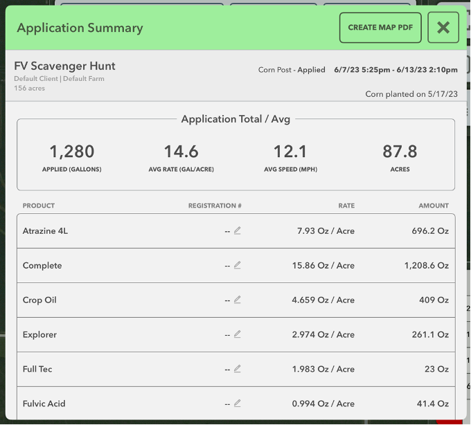 fieldviewhelp's tweet photo. Activity Summary Reports in FieldView™ Cab App

Summary reports can be viewed on the FieldView™ Cab app which give an overview of data for the field.

- Planting Summary Reports
- Application Summary Reports
- Harvest Summary Reports

https://t.co/SCjqnoedps https://t.co/gy8V8msYvI