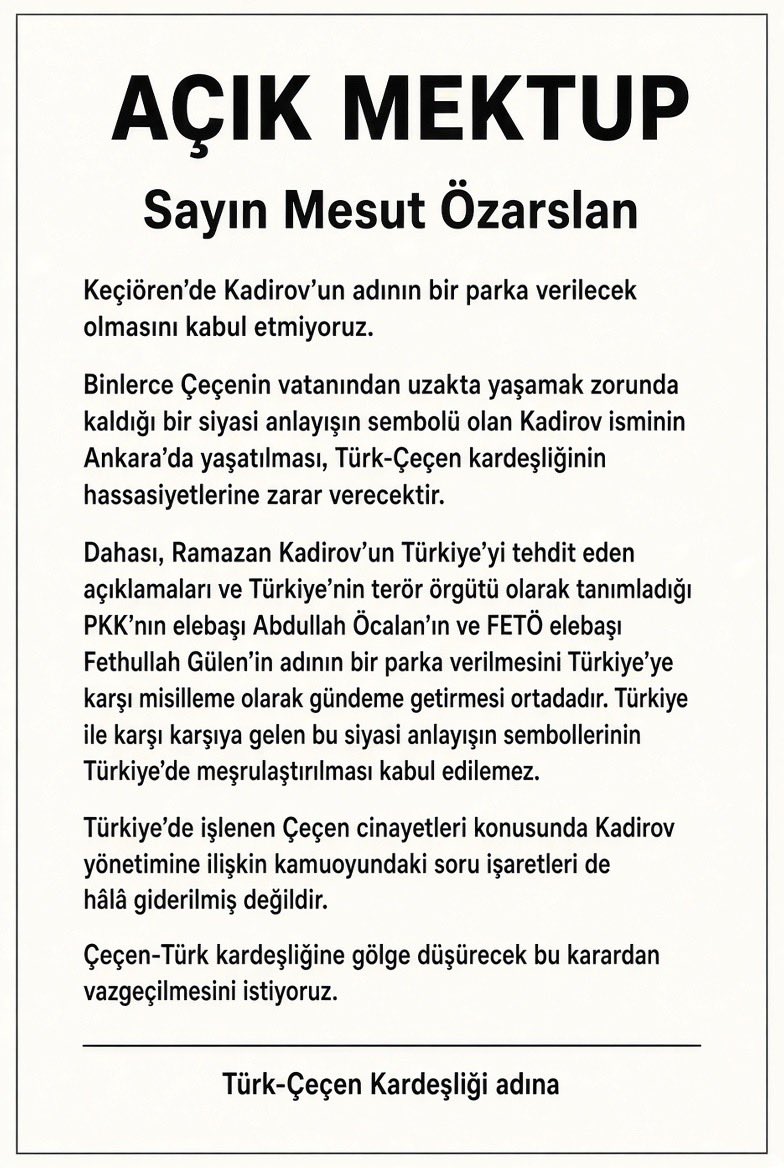 CecenArsiv's tweet photo. Keçiören Belediye Başkanı Sayın Mesut Özarslan’a Açık Mektup

@OzarslanMesut 
@keciorenbeltr https://t.co/msRI4UgrmT