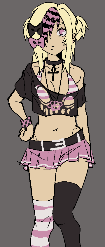 ulmeydah's tweet photo. my oc sable she works in a grocery store thats like the backrooms and her co worker is probably a serial killer https://t.co/nBxfvZudSW