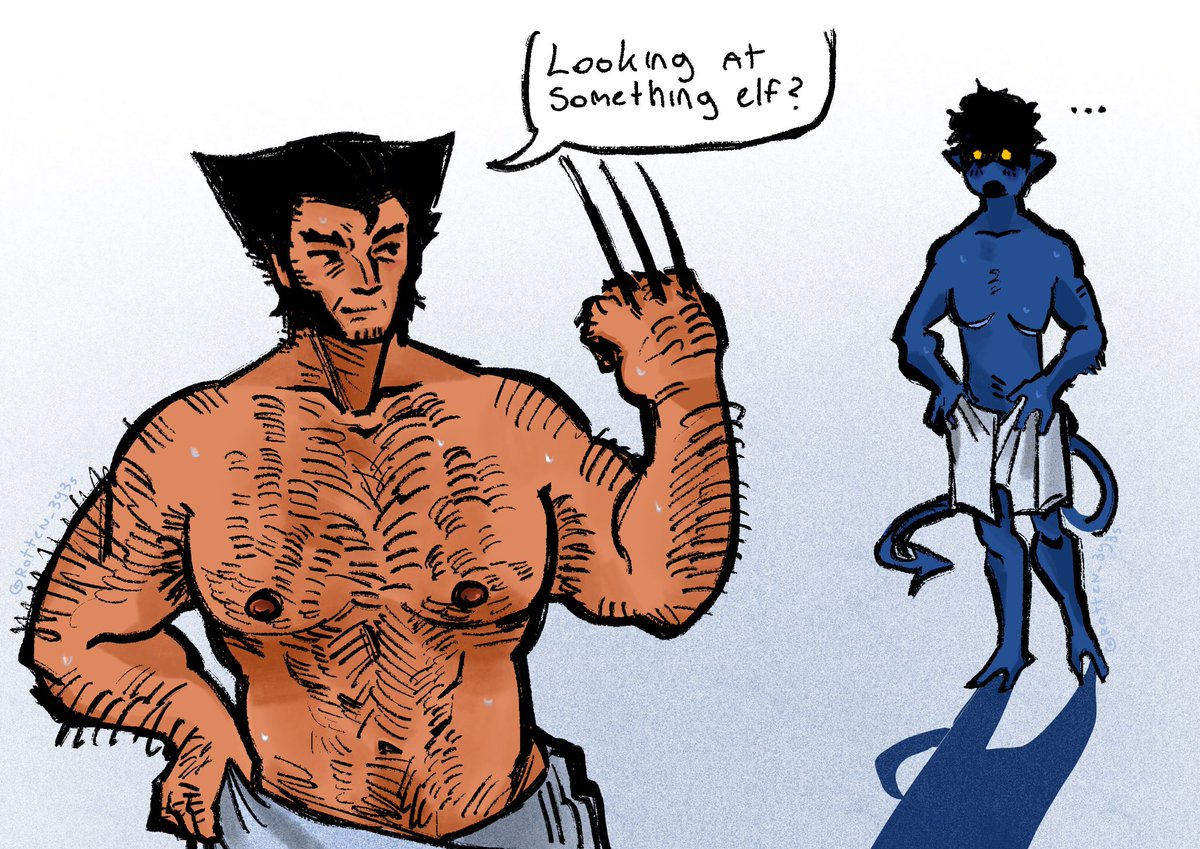 Rotten_3y3s's tweet photo. German man lusts after a guy who just took his only shower for the year
#nightcrawler #wolverine #logurt https://t.co/CWL7SRxO6X