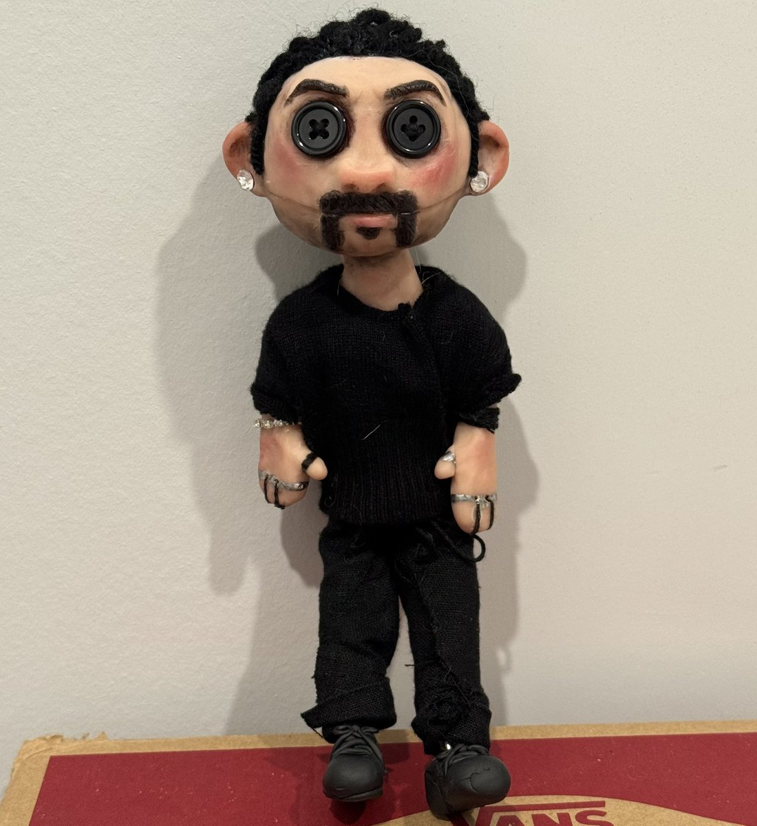onthecrosslook's tweet photo. when your favorite cancelled tv show doesn’t sell merch so you have to resort to making your own bootleg doll #mythicquest https://t.co/gi5CsKSt9f