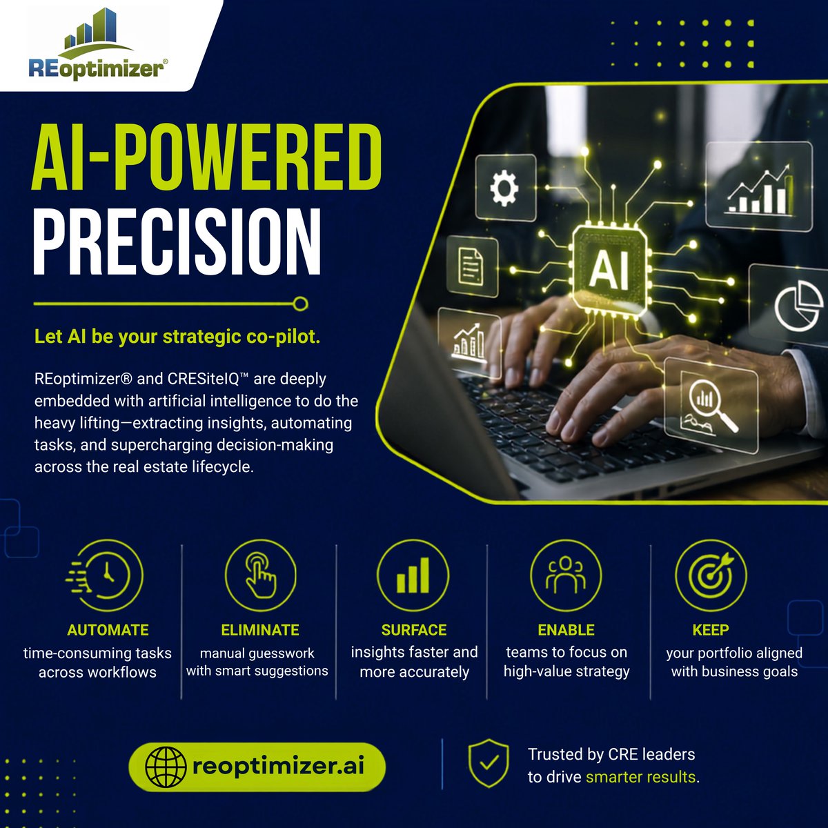 reoptimizer's tweet photo. AI that automates the busywork and surfaces the insight — so your team spends time on strategy, not spreadsheets.

#CRE #AI #CommercialRealEstate #CRETech

https://t.co/yafisVLCp1 https://t.co/vZAdcej8kO