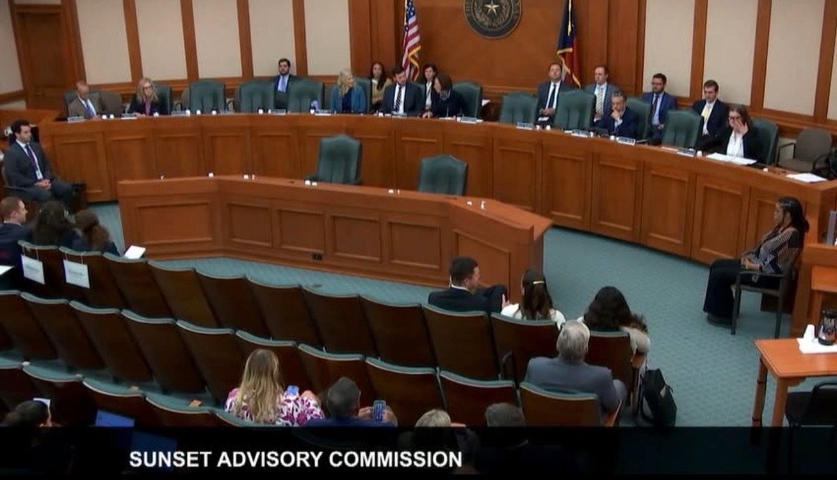 LaceyHullTx's tweet photo. Last week, the Sunset Advisory Commission held its first meeting ahead of the 90th Legislative Session. I am honored that Speaker Burrows re-appointed me to the Commission and trusted me to serve as Vice Chair for this cycle. The Sunset Advisory Commission is the state’s auditing agency, which reviews state agencies every twelve years to ensure all agencies are running as efficiently as possible. 

A third of the state’s budget is up for review this cycle, with many agencies falling under the jurisdiction of the Human Services Committee, which I serve as Chair. 
 
Our meeting last week focused on the Texas Workforce Commission, Texas Workforce Investment Council and Purchasing from People with Disabilities Program. During our five-hour hearing, we discussed the nine issues uncovered in the Sunset Staff Report and discussed recommendations to increase success and support. I appreciated the dialogue of commission members, Sunset staff,  TWC, TWIC and PPDP staff, as well as the public who shared testimony. I am looking forward to seeing improvements implemented to these agencies to ensure efficiency, accountability, and fiscal responsibility to better serve Texas. 
 
I am thankful to work alongside Senator Lois Kolkhorst who is serving as Chair, and my fellow House members, Representatives Matt Shaheen, Charles Cunningham, Donna Howard, Angelia Orr, and House Public member, Mont McLendon; as well as Senators Donna Campbell, Bryan Hughes, Kevin Sparks, Cesar Blanco, and Senate Public Member, Stacey Combest. It is no easy feat auditing and reviewing a third of the state's budget, and I appreciate the work of the Sunset staff for their tireless work for Texas through this process. 
 
Our next meeting will be held in November where the report heard last week will be voted on to adopt the recommendations. The hearing is archived and available for viewing on the Sunset Advisory Commission website, as well as the reports that were discussed.
 
I am looking forward to being a part of the hard work of this Commission and uncovering ways the great State of Texas can best serve Texans through these agencies!