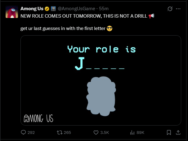 PawPAdventures's tweet photo. @AmongUsGame right i didn't see it at all https://t.co/flJSZzM3ky