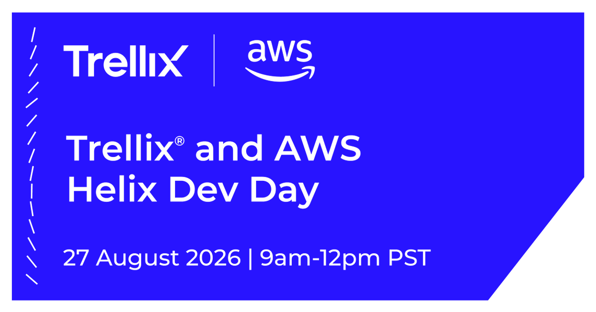 Trellix's tweet photo. Join us on August 27 for an interactive virtual workshop to see how Trellix Helix with Trellix Wise works together with @awscloud.  Register today! https://t.co/uItqDzCVlG https://t.co/JeSAQxXoHH