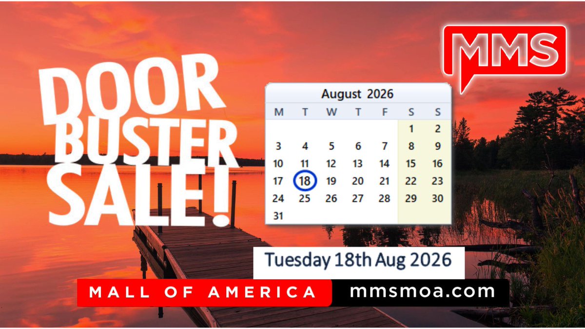 mmsmoa's tweet photo. Get ready to hit F5! Ticket sales for #MMSMOA 2027 opens tomorrow. Don't miss the Doorbuster Sale which launches on 08/18 (August 18) at 8:00AM CT Huge savings are up for grabs while quantities last.

May 2-6, 2027 - Mall of America
https://t.co/5pclv57x8v 

#MSIntune #Windows #Security #Azure #ConfigMgr #Windows365