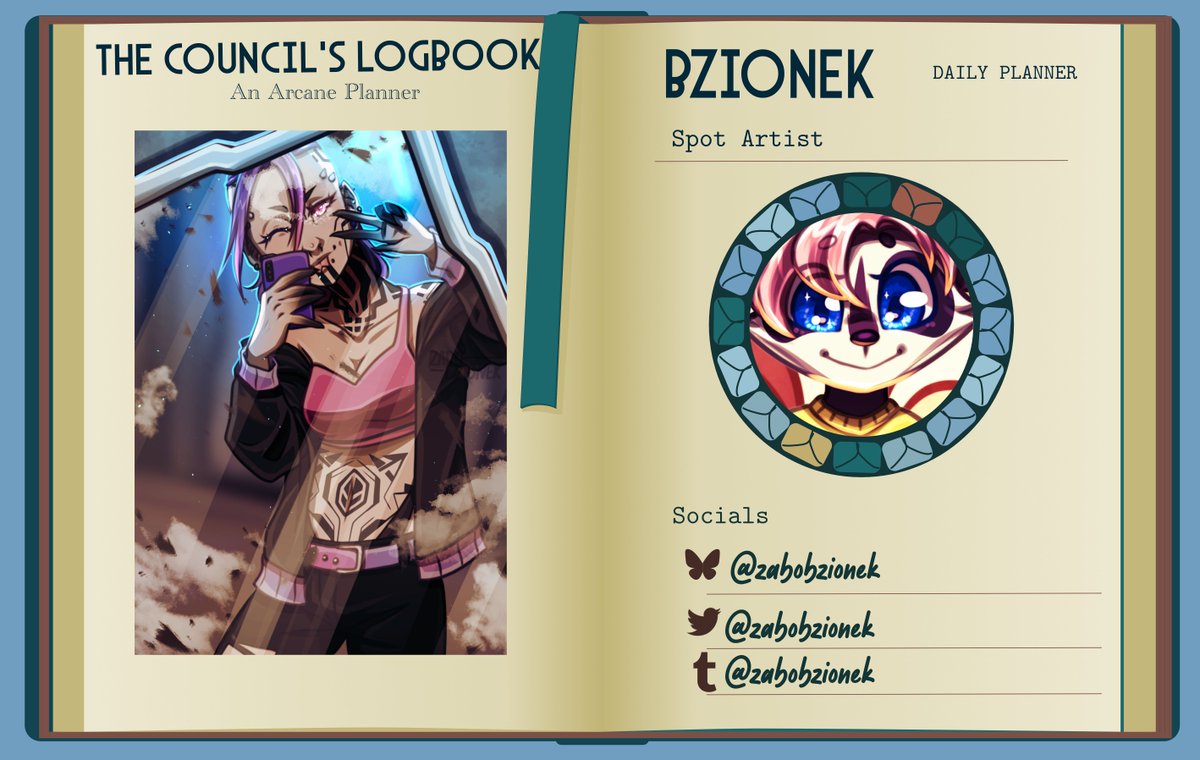arcaneplanner's tweet photo. Let's give a warm welcome to @zabobzionek as one of our spot artists! Their art is sure to light up your week when you see it decorating our weekly spreads! https://t.co/ihj51faSab