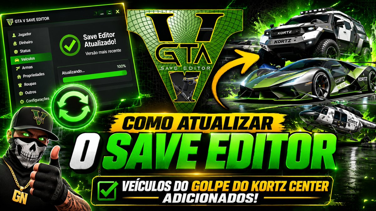 gngameryt's tweet photo. 💥NEW VIDEO💥

✅ How to update the GTA V Save Editor. Vehicles from "The Kortz Center Heist" added.

⚠️Link
https://t.co/8TNqcZTvbR https://t.co/0454NnopPf