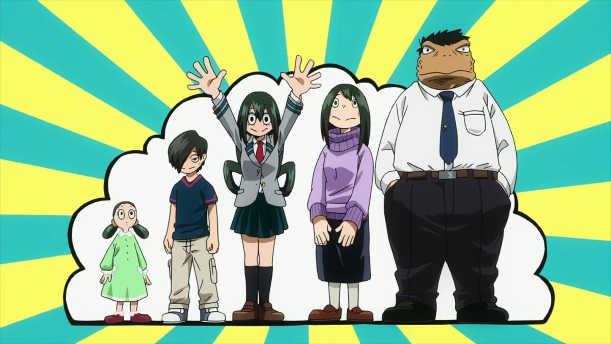HoodDekuThe31st's tweet photo. Tsuyu's Mother a sick fuck, why u let THAT hit, are those kids even human?! https://t.co/JKVXRFL6vm