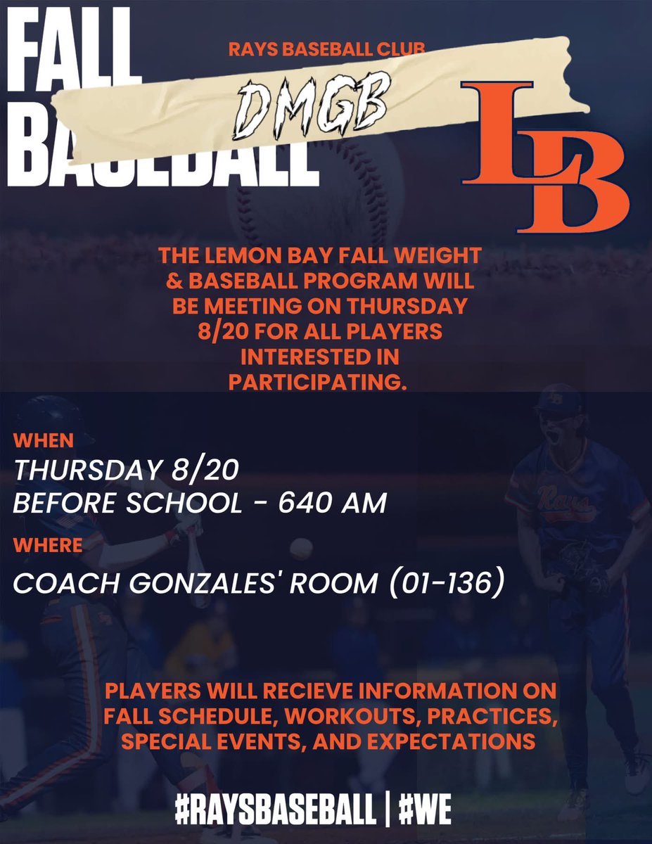 LBHS_Baseball's tweet photo. REMINDER: THURSDAY 📢📢 https://t.co/61bfaIVadD