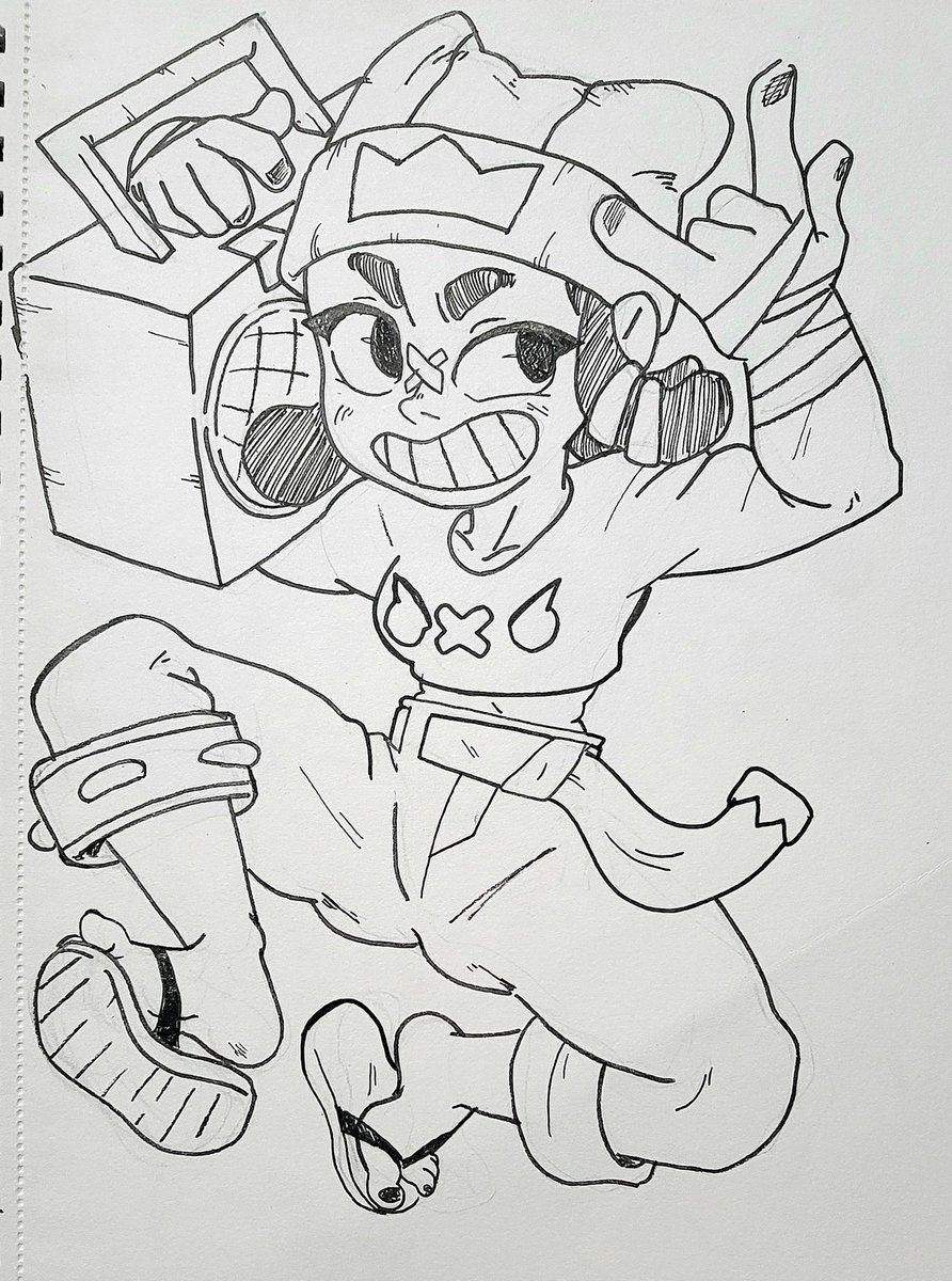 gege_dsm's tweet photo. Mina from Brawl Stars-

 my brother love this game and ask me to play all the time, it looks hella fun ngl but what really got my attention was Mina, I love seeing brazil receiving some care 

#brawlstars #mina #sketch #art #drawn https://t.co/22MgKxpKQ5