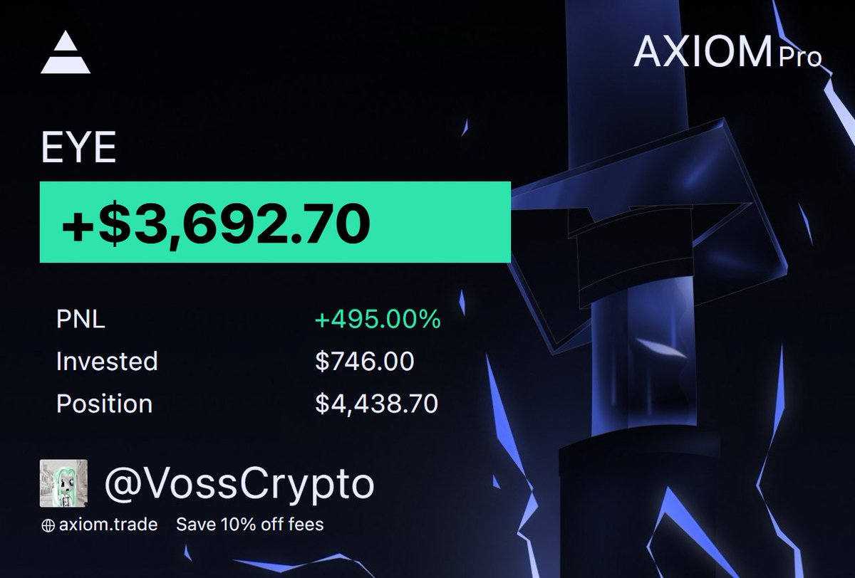 VossCrypto's tweet photo. $EYE at $3.4M already

4 hours in and it's holding strong. solana memes that catch early momentum like this usually run

watching this one close

RmtMAYVTTFv2iK9muMrXEoAnSSsZPPgRPbqZCKwNDYk https://t.co/4IQNJgjrTM
