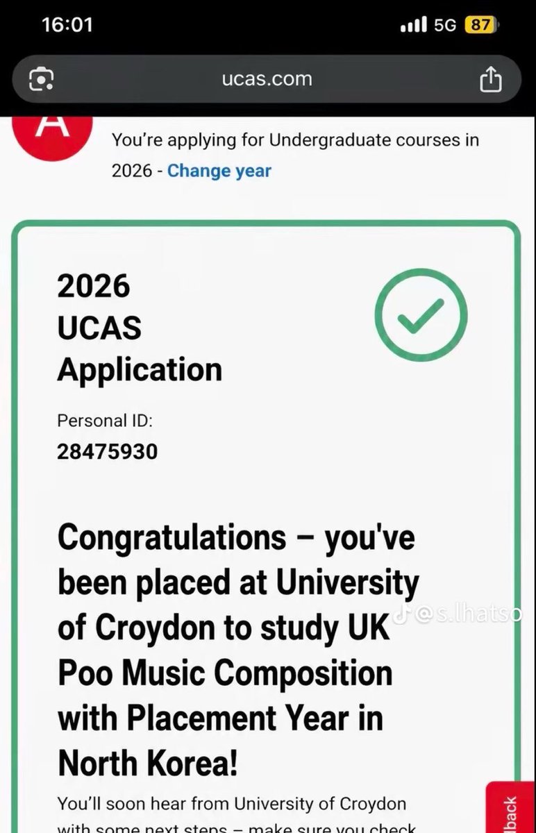 h0telinminskk's tweet photo. just got accepted into my dream university and course ❤️ https://t.co/XUKI9VKoAl