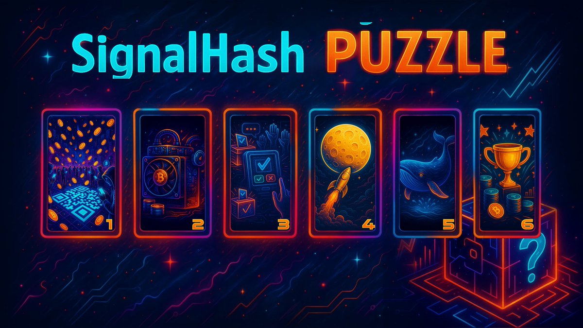 signalhash's tweet photo. 🧩 Crack the #Code. Unlock #Rewards.

6 #Crypto clues hide in our latest #SignalHash image. Solve them, take first letters in ALL CAPS, build a 6-letter #Promo #Code, then use it in Wallet > #Promo #Code.

👉 https://t.co/7BZJnhg8GL

#Web3 #ToTheMoon https://t.co/mJfamOtarT