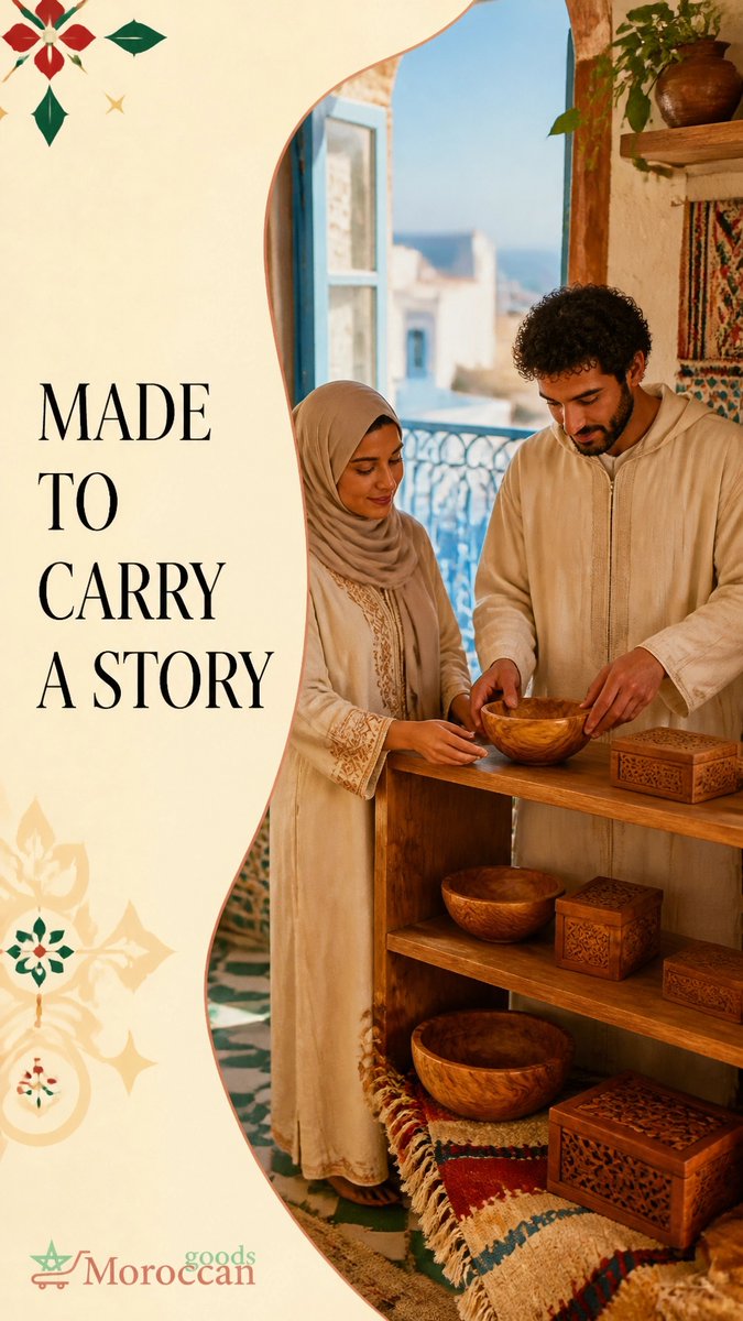 GoodsMoroccan's tweet photo. From Essaouira’s Atlantic medina, Moroccan naajjar artisans shape fragrant thuya wood into bowls and boxes: each piece revealing honey-gold grain and generations of patient handcraft. #Essaouira #MoroccanCraft https://t.co/c2Tqi1lZH6