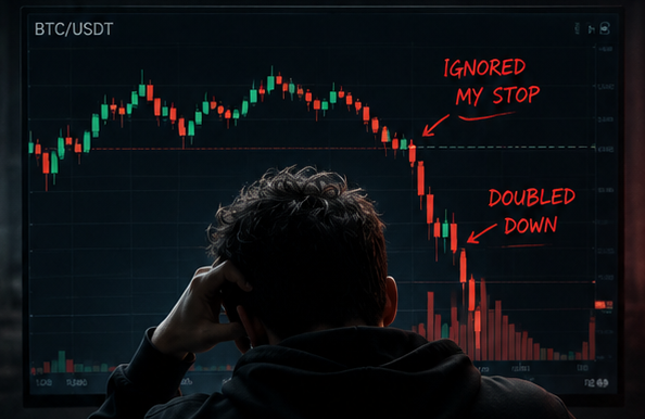 lokiseyordi's tweet photo. The Trade That Changed Everything

I once found the perfect setup.
My rules said: small position, hard stop, no revenge trading.
Then one loss hit.
I ignored the stop, doubled down, and convinced myself the market had to reverse.
It didn’t.
One emotional decision wiped out months of progress.
That trade taught me something I still carry today:
The market doesn’t punish bad predictions. It punishes bad discipline.
Now, protecting capital comes before being right. Every. Single. Time.
@RallyOnChain